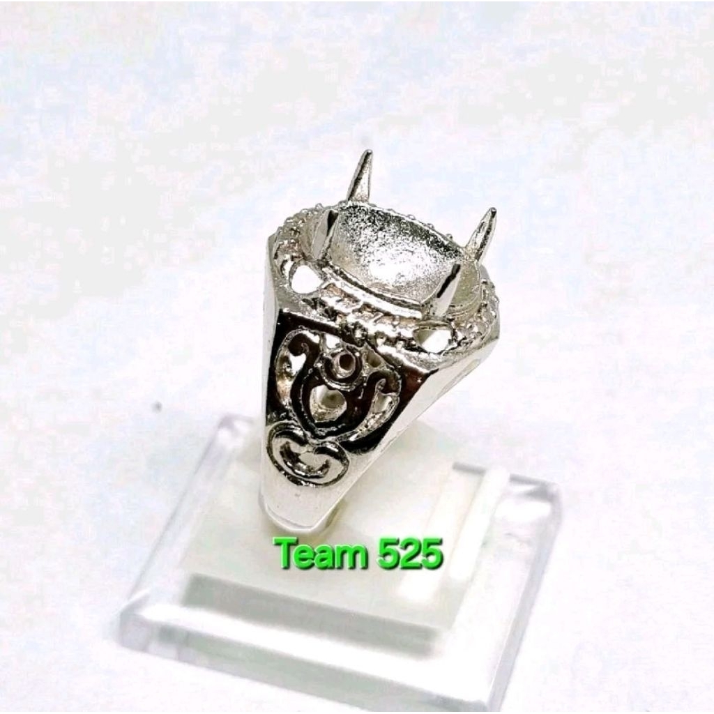 Ring emban alpaka supee dim 12x9 eceran / ring model gigi cakar