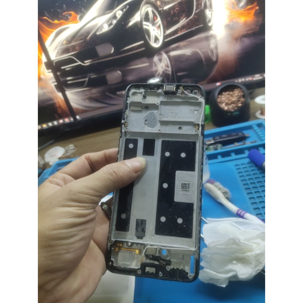 frame lcd oppo reno 4f original copotan asli bawaan