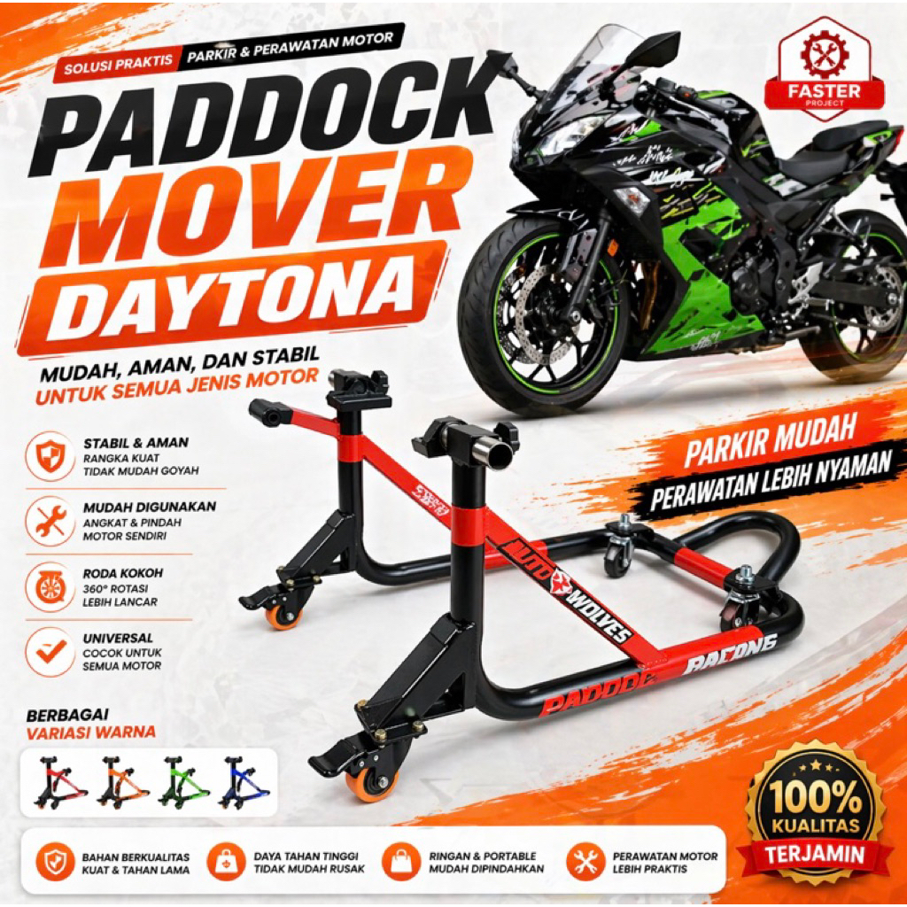 Paddock mover Paddock daytona Paddock belakang [tipe MOVER ]