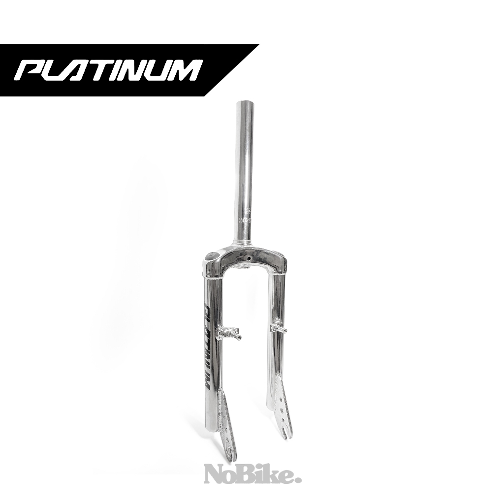 Fork Garpu Sepeda BMX 20 Oversize Pivot Chrome Platinum Fighter