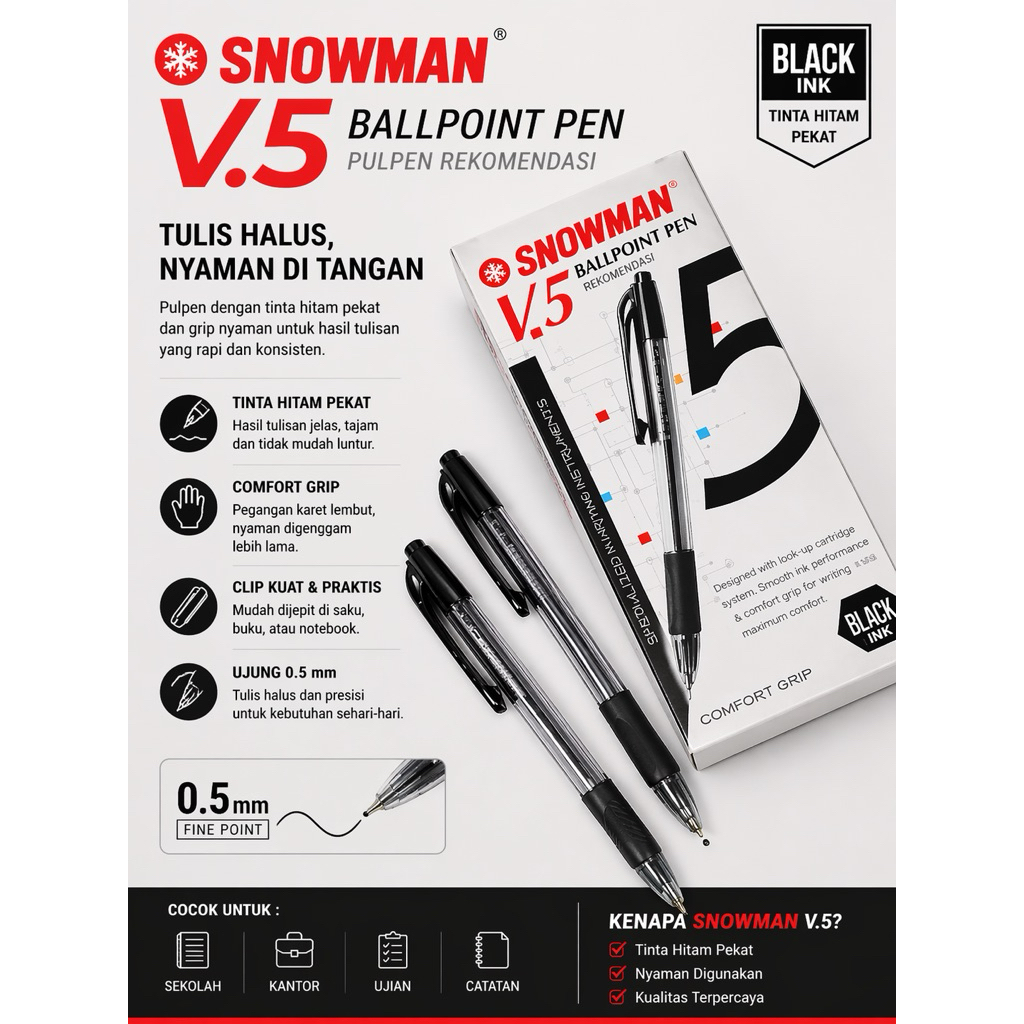 PULPEN 1 PACK SNOWMAN V5