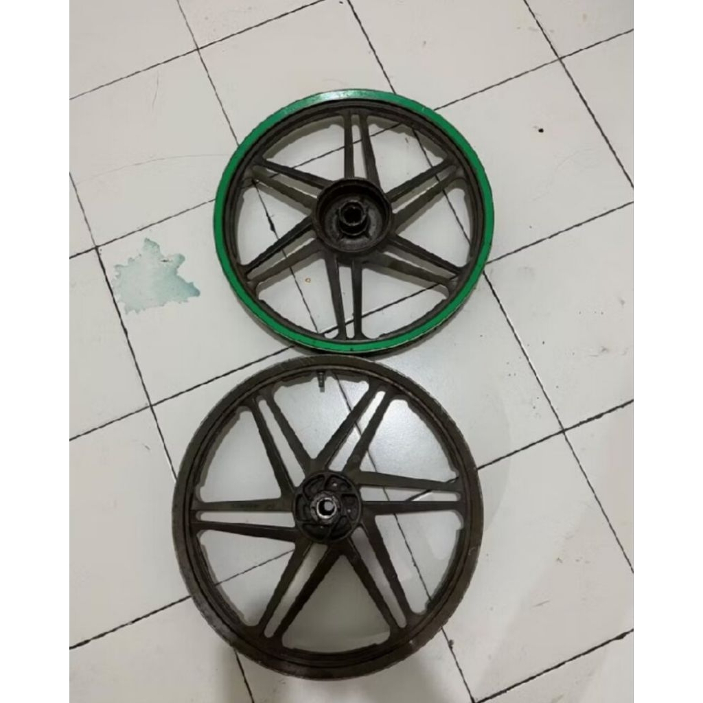 Velg Depan Belakang Kawasaki ZX 130 Original Copotan