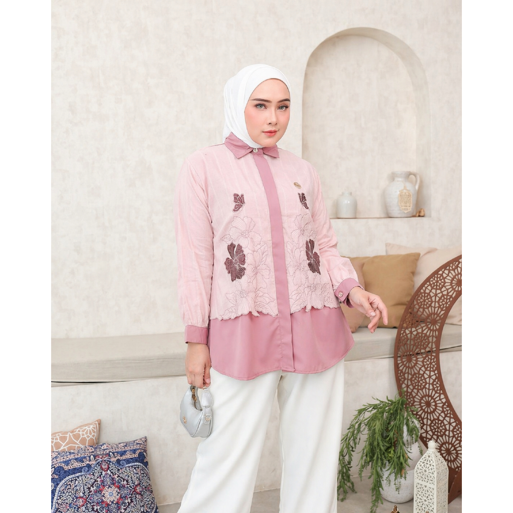 Kiara Blouse by Deviko / Atasan Deviko / Kemeja Deviko / Deviko Premium / Blouse Busui Deviko