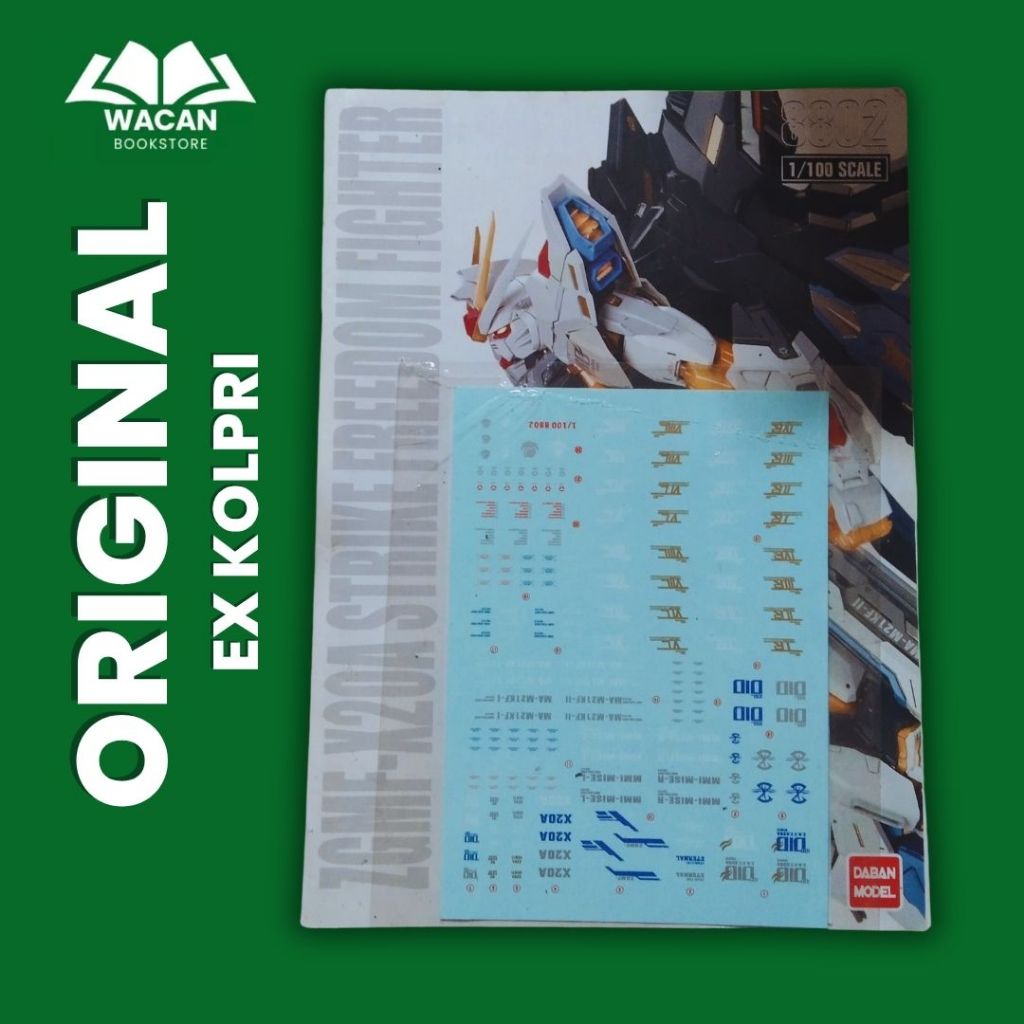 MANUAL DAN DECAL GUNDAM STRIKE FREEDOM FIGHTER (DABAN MODEL)