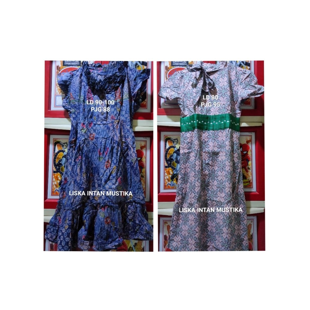 Dress Batik Pendek
