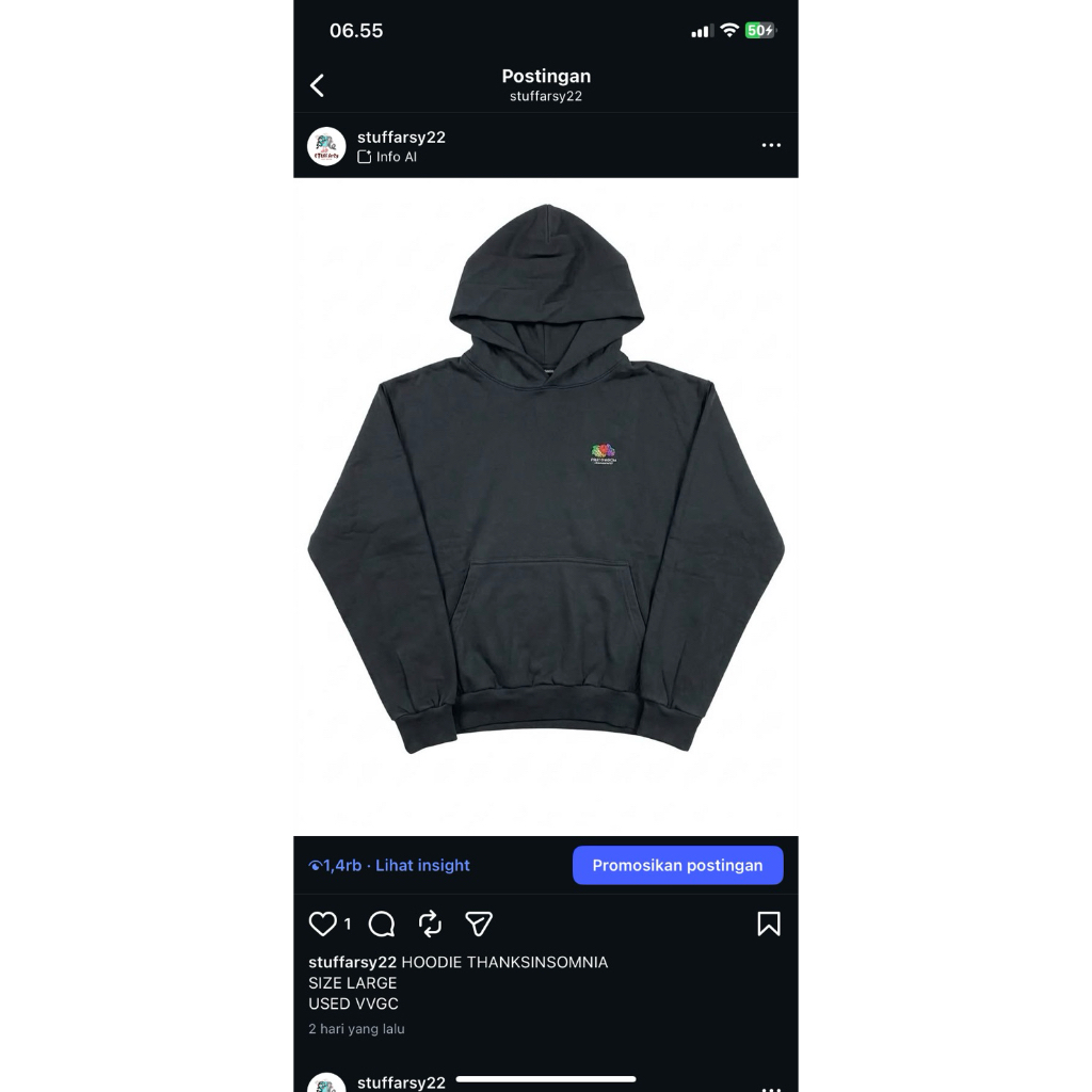 HOODIE THANKSINSOMNIA