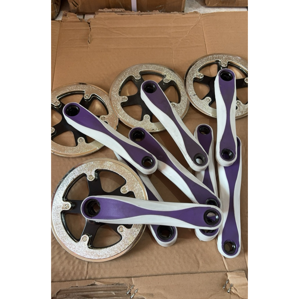 NOS ada LECET single crank gir depan 36t ada cover bb as kotak sepeda lipat mini minion bmx fixie