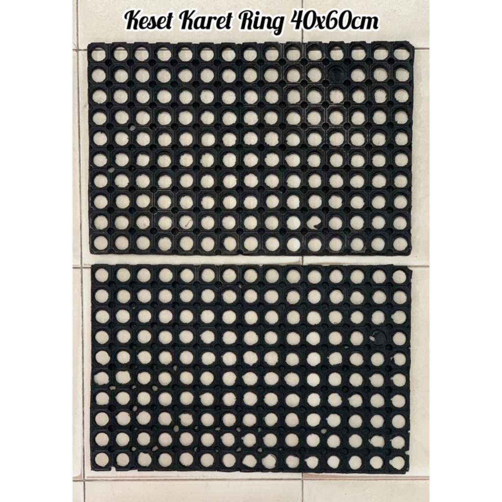 KESET KARET RING HITAM/PVC