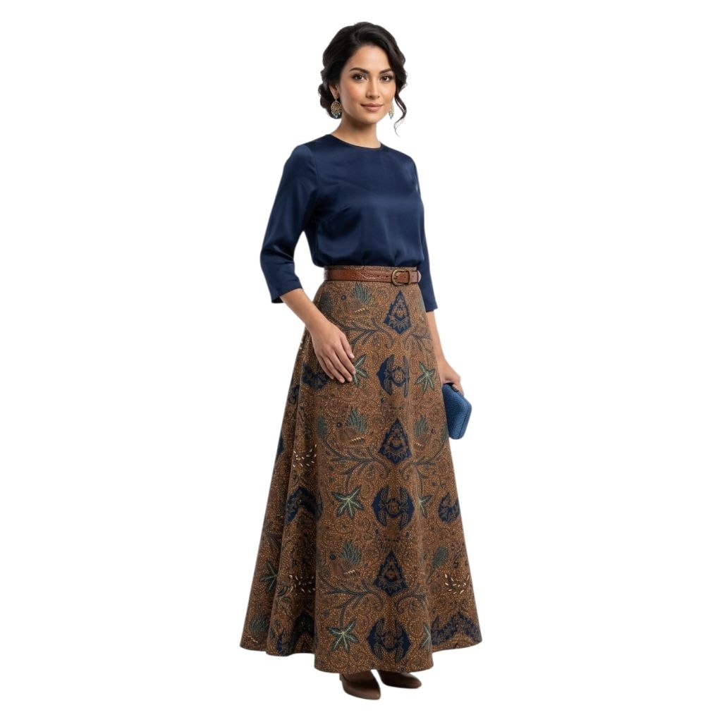 Rok batik katun sogan  Wahyu tumurun - batik skirt kalimataya