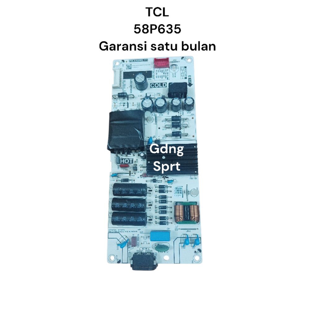Psu TCL 58P635 power supply mesin tv regulator