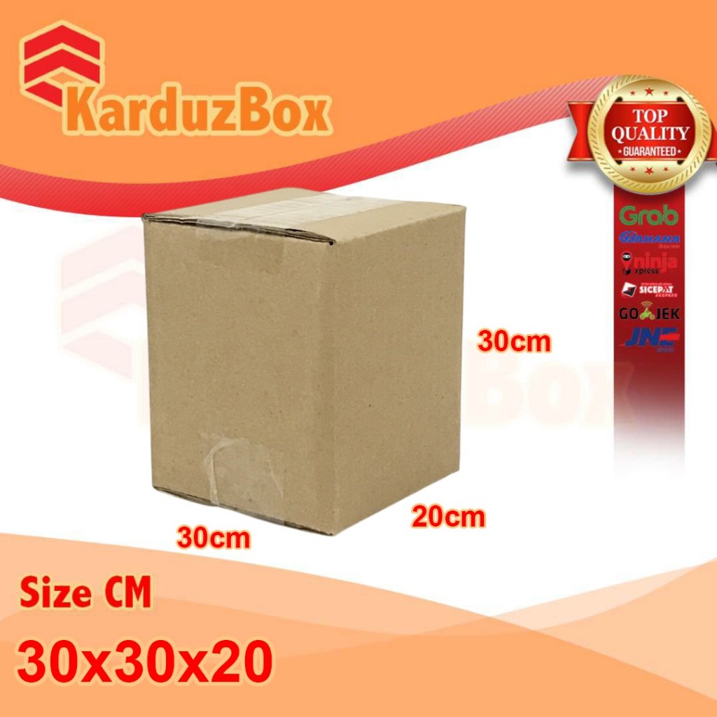 kardus/karton/box BARU 30x30x20 box packing POLOS BARU