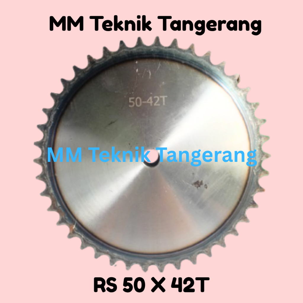Sprocket RS 50 x 42 T Gear Rantai Single Gir gigi Z 42T RS50 -1 50Z42 50X42T 50-1 tipe B Sproket spr