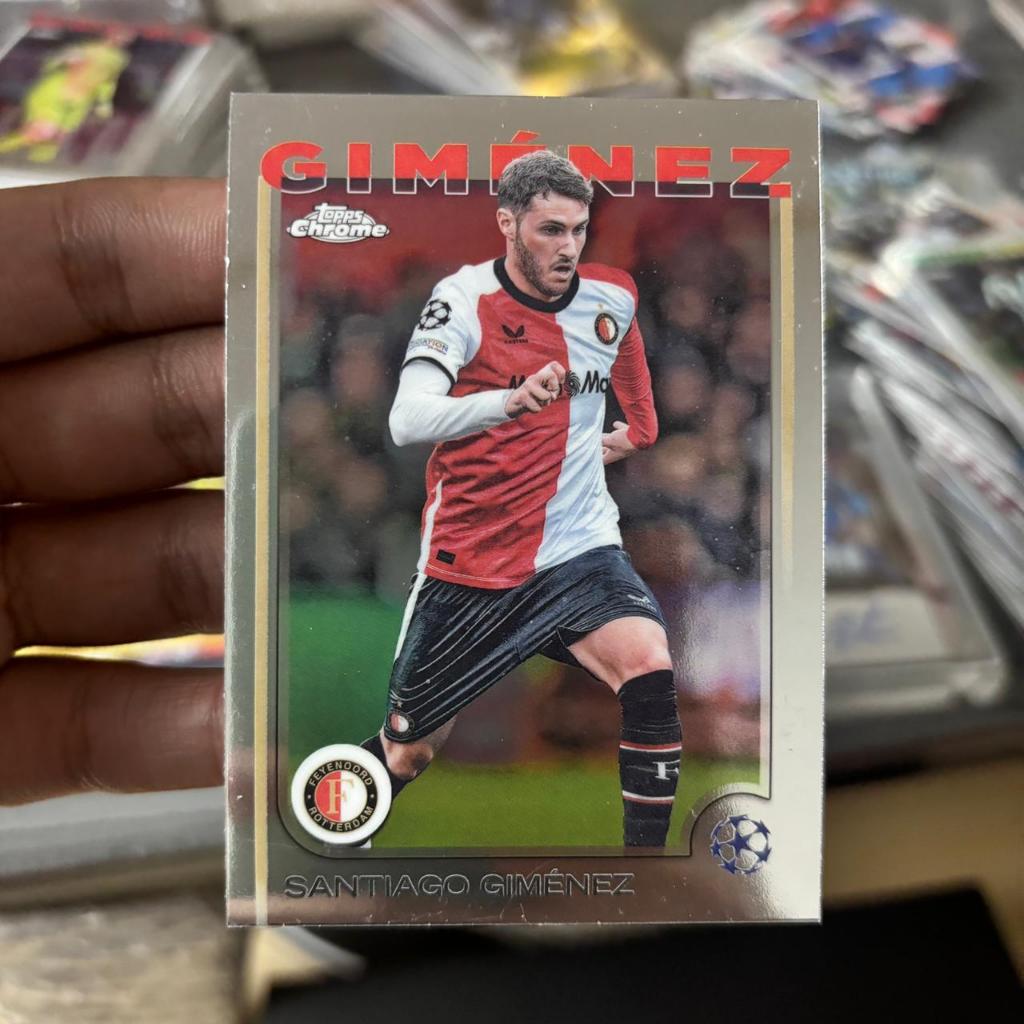 Kartu Bola Gimenez Topps Chrome Feyenoord Original