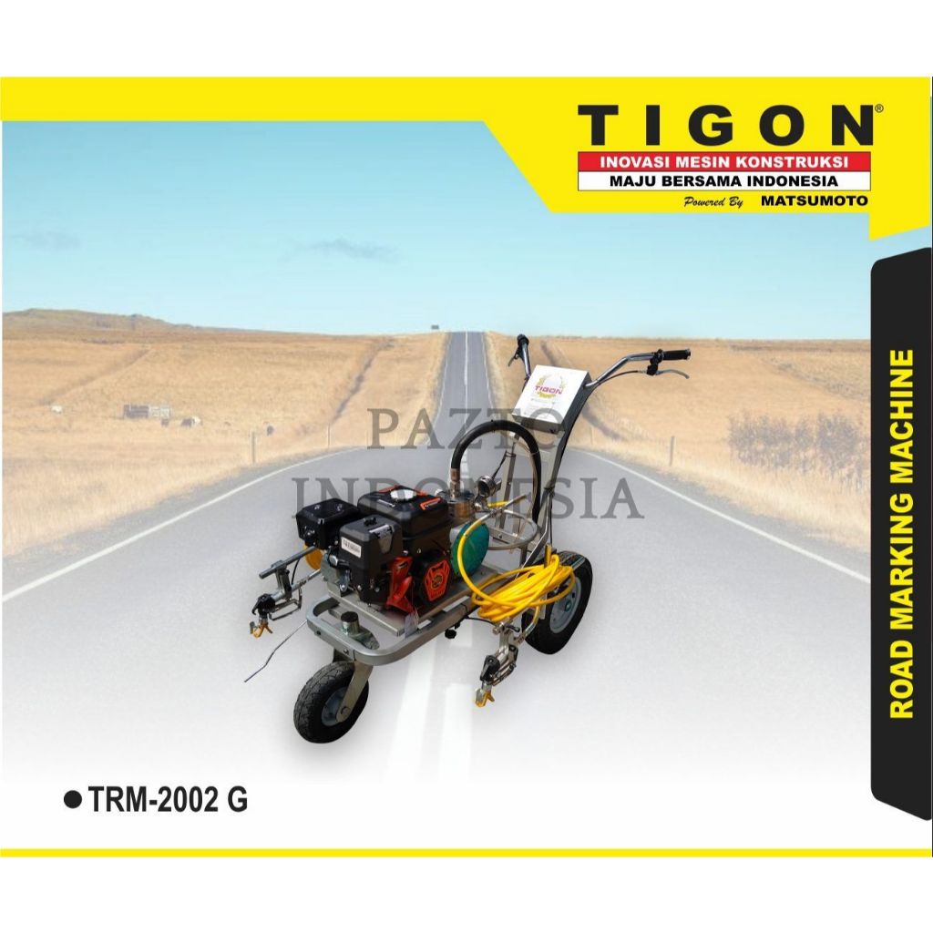 Mesin Cat Marka Jalan 2 Gun Tigon TRM-2002G ORIGINAL TERBAIK