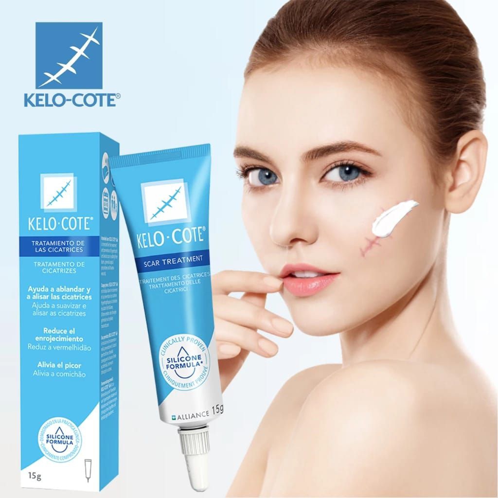 KELO-COTE Scar Gel 15ml Cream Bekas Luka Gel Penghilangan Bekas Luka Operasi Keloid dan Luka Bakar