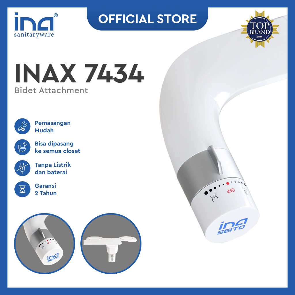 INA Smart Sprayer Bidet | Semprotan Toilet Duduk Otomatis | Smart Shower Bidet | Sprayer Otomatis Cl