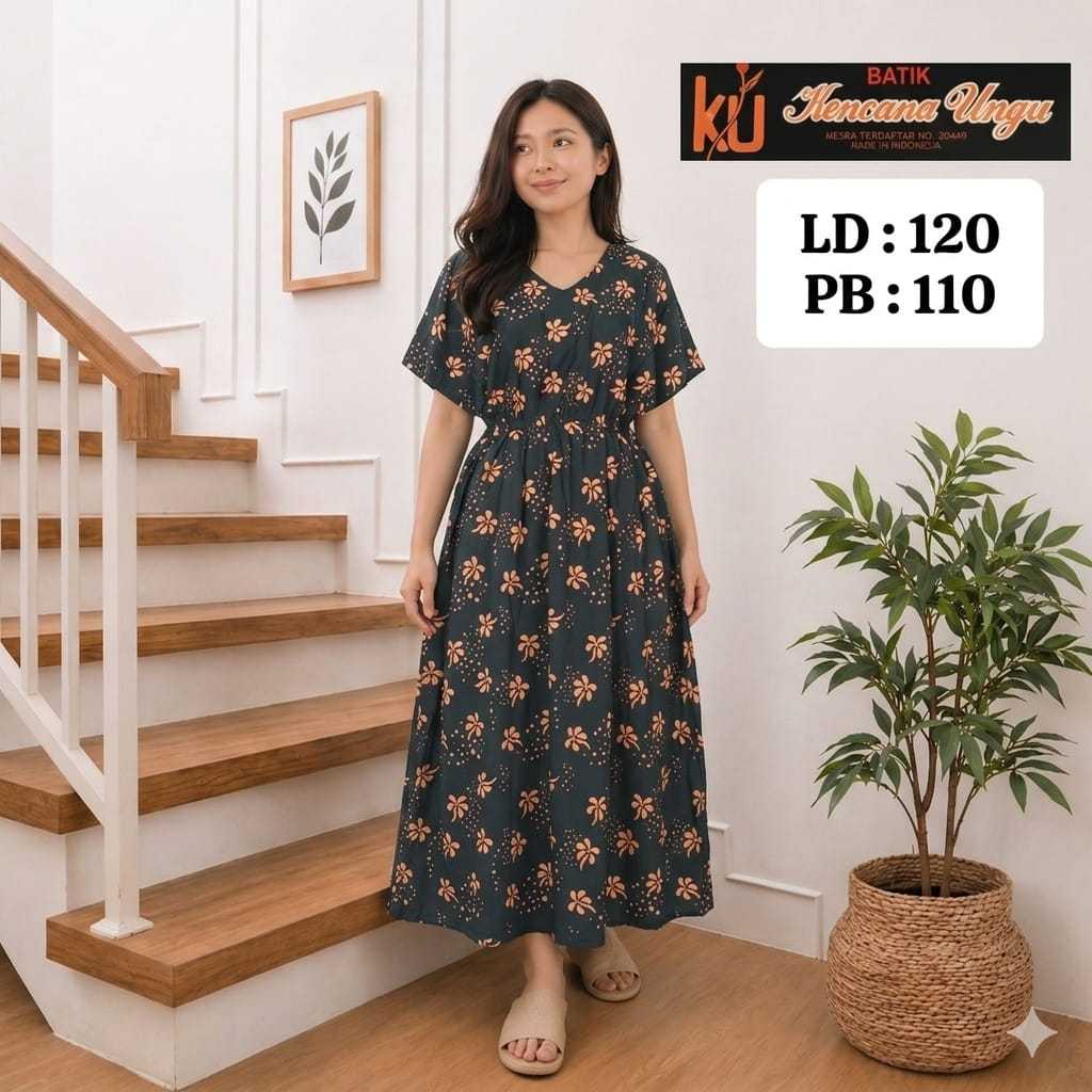 Daster Kencana Ungu Label Hitam | Kencana Ungu Ori