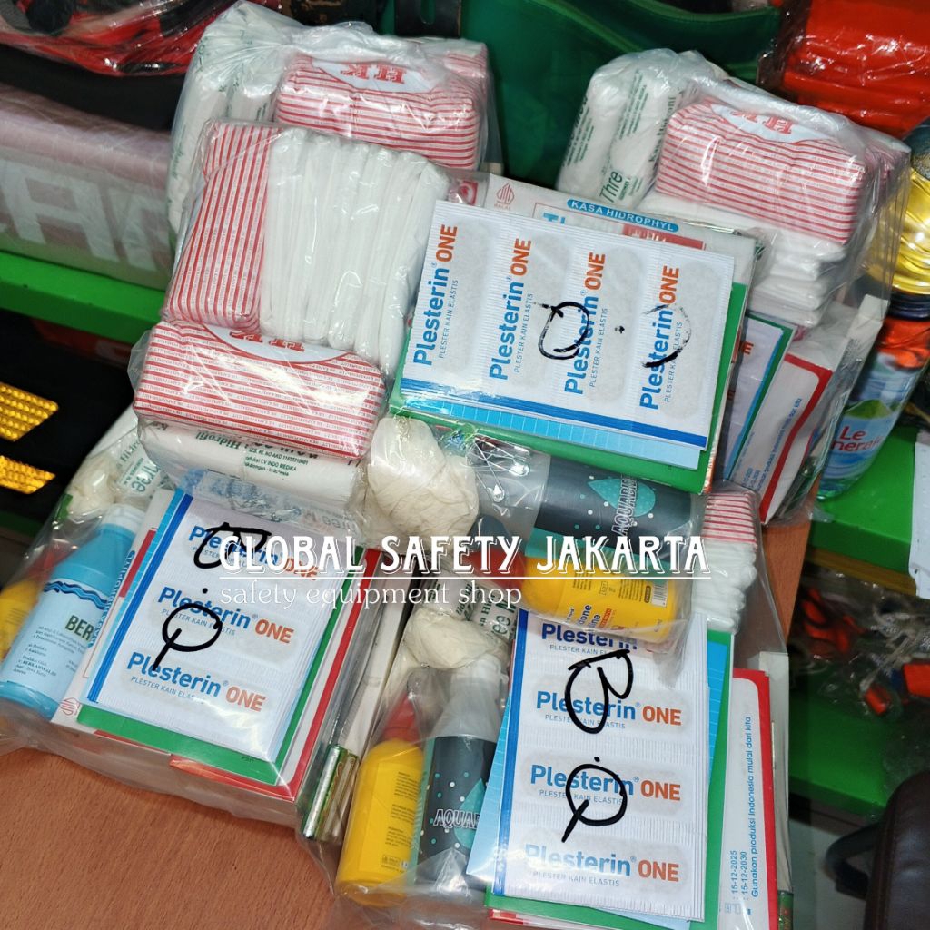 Isi Lengkap Obat P3K Type A B C / Isi P3K Lengkap Standar Permenaker