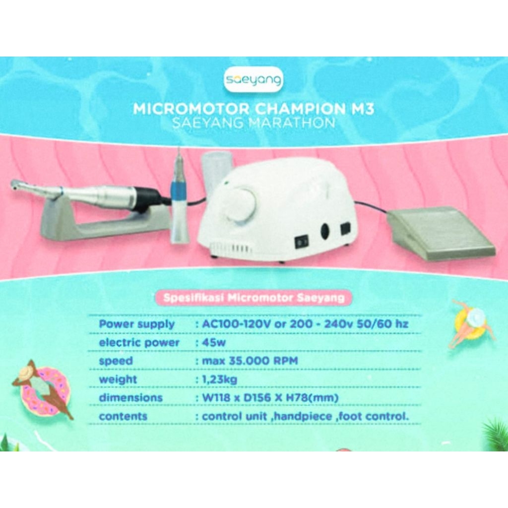 Mikromotor Marathon Original Korea AKL / Dental micromotor Marathon Mahasiwa Saeyang Original Handpi
