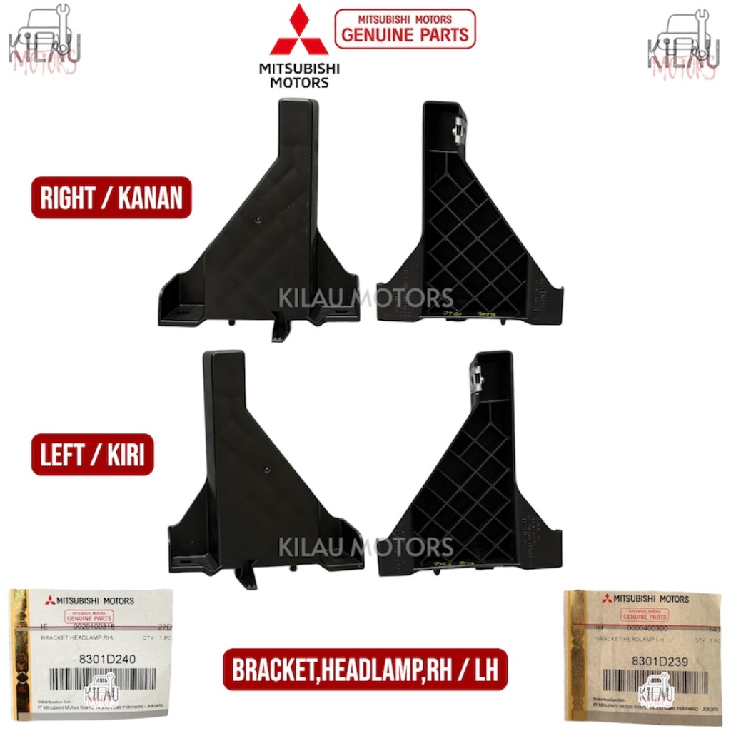 Bracket  Headlamp New Xpander Original Mitsubishi 8301D239 8301D240