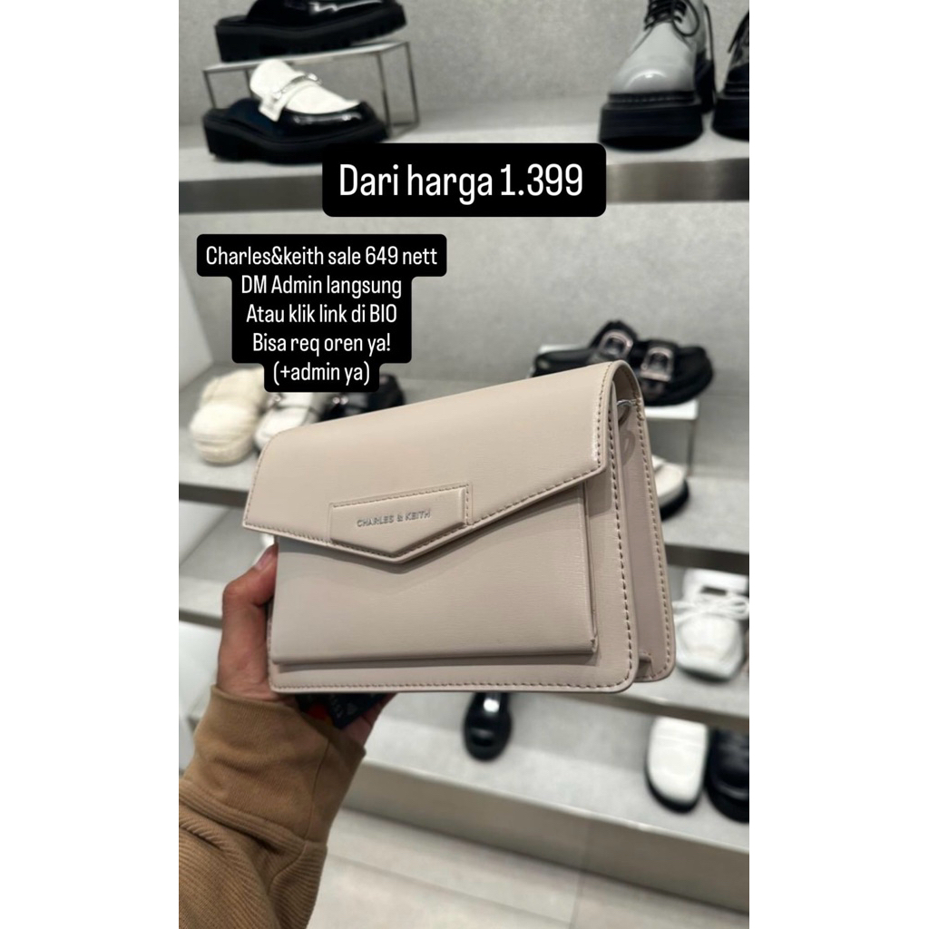 Promo SALE  dicount diskon Tas wanita Charles&keith original