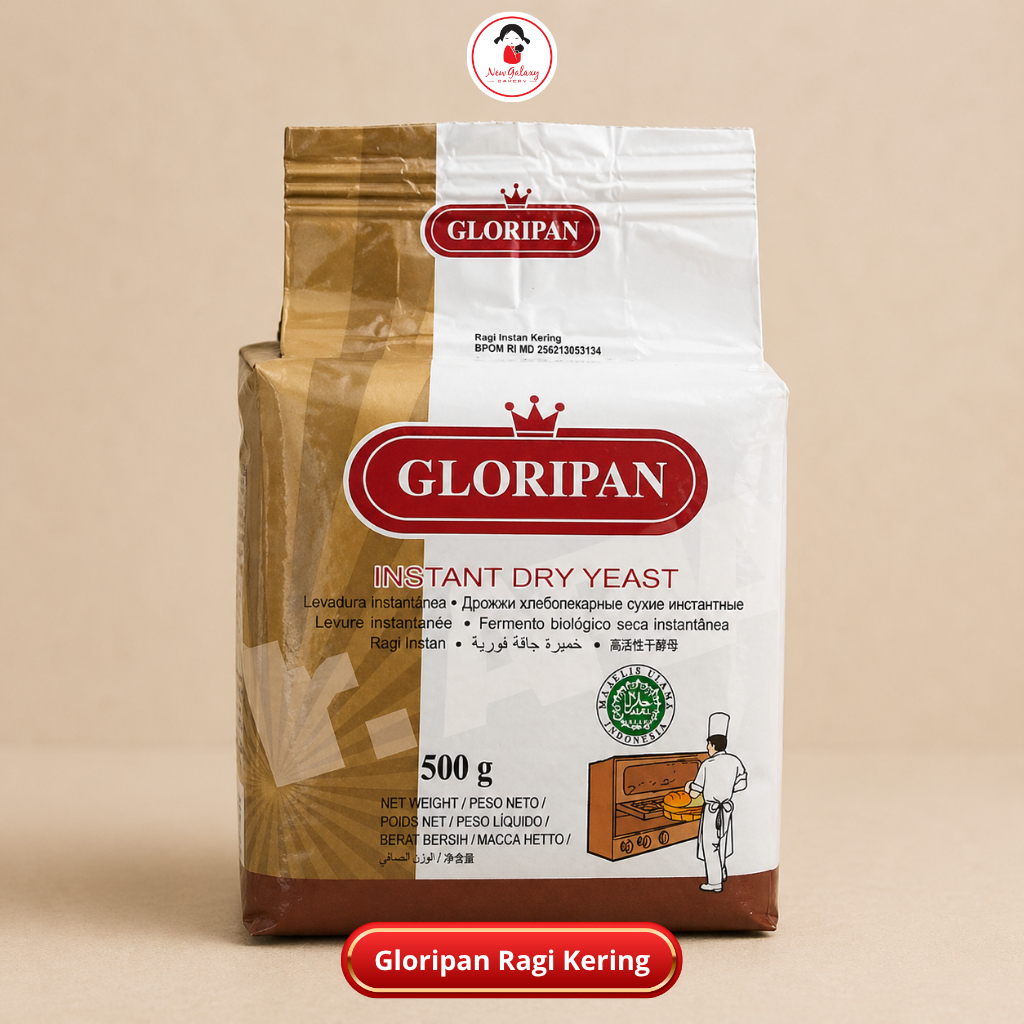 GLORIPAN Instant Dry Yeast / Ragi Instan / Pengembang Kue / Ragi Kering Instan 500gr