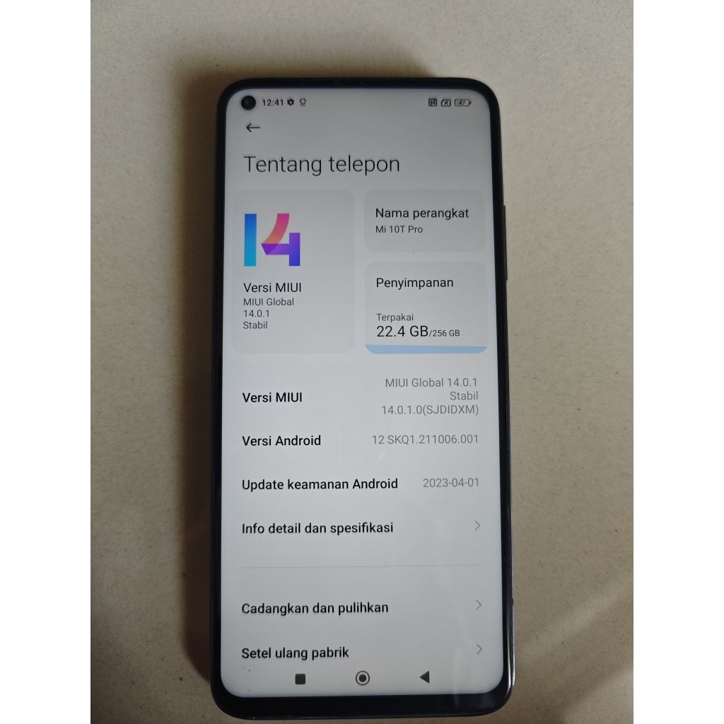 MI 10 T PRO 8/256 GB BACA DESKRIPSI