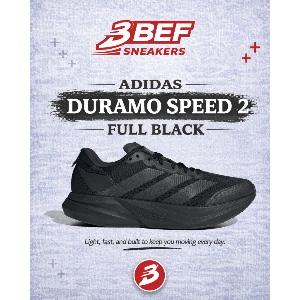 ADIDAS DURAMO SPEED 2 FULL BLACK