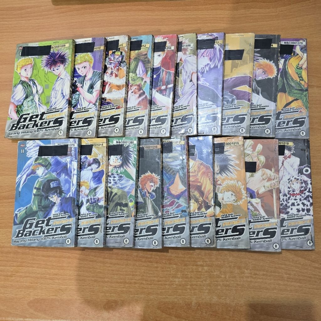 Bundle Komik Get Backers Volume 1-39 (tidak lengkap) Preloved