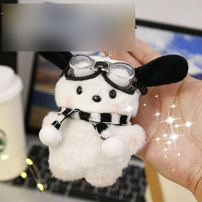 MURAHH....Gantungan kunci boneka puppy syal samoyed/Gantungan tas/souvenir dll