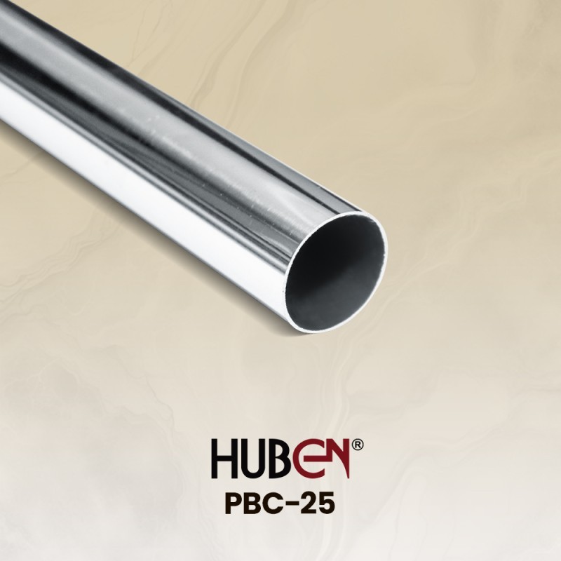 Pipa Bulat Besi Chrome Huben PBC-25mm