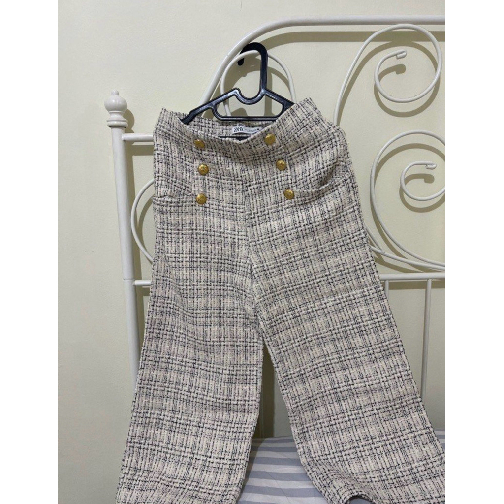 Preloved zara tweed pants