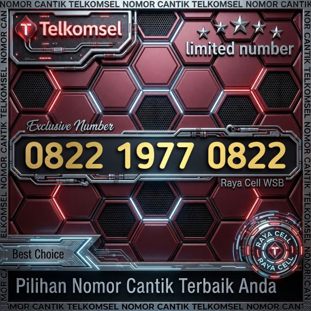 Nomor Cantik Simpati Tahun 1977 DOUBLE 0822