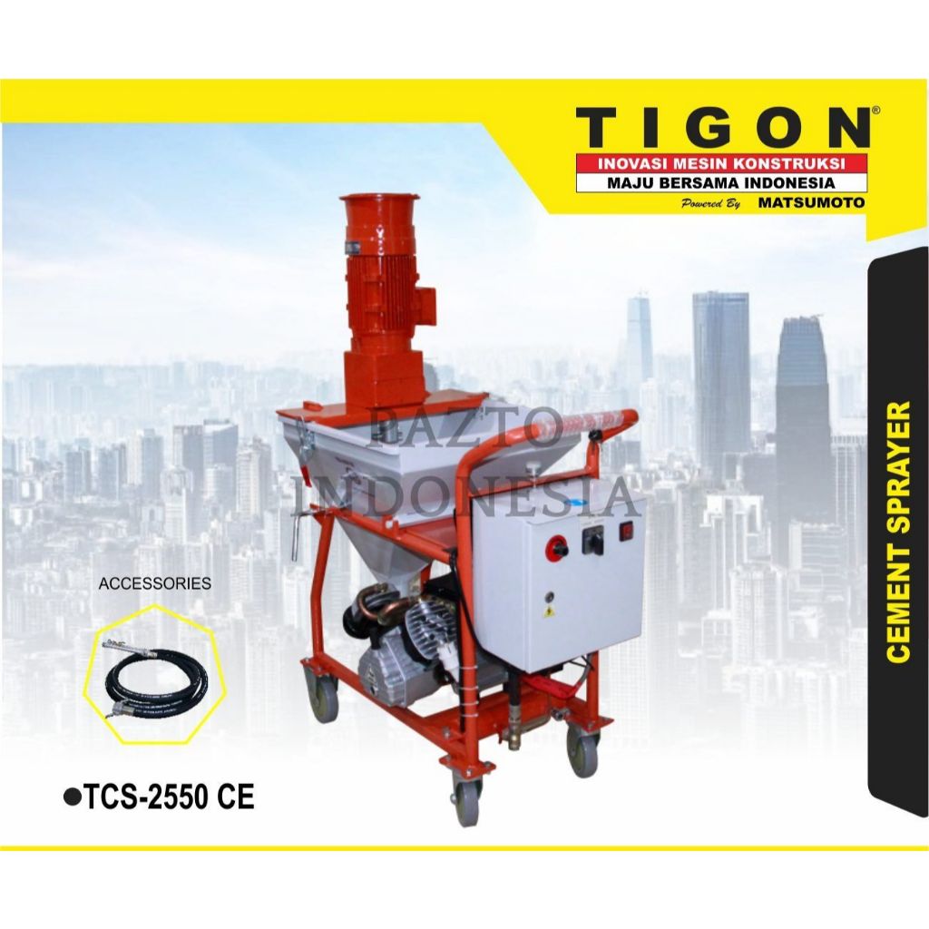 Mesin Penyemprot Semen Tigon TCS-2550 CE 25 Liter Cement Sprayer ORIGINALMesin Penyemprot Semen Tigo