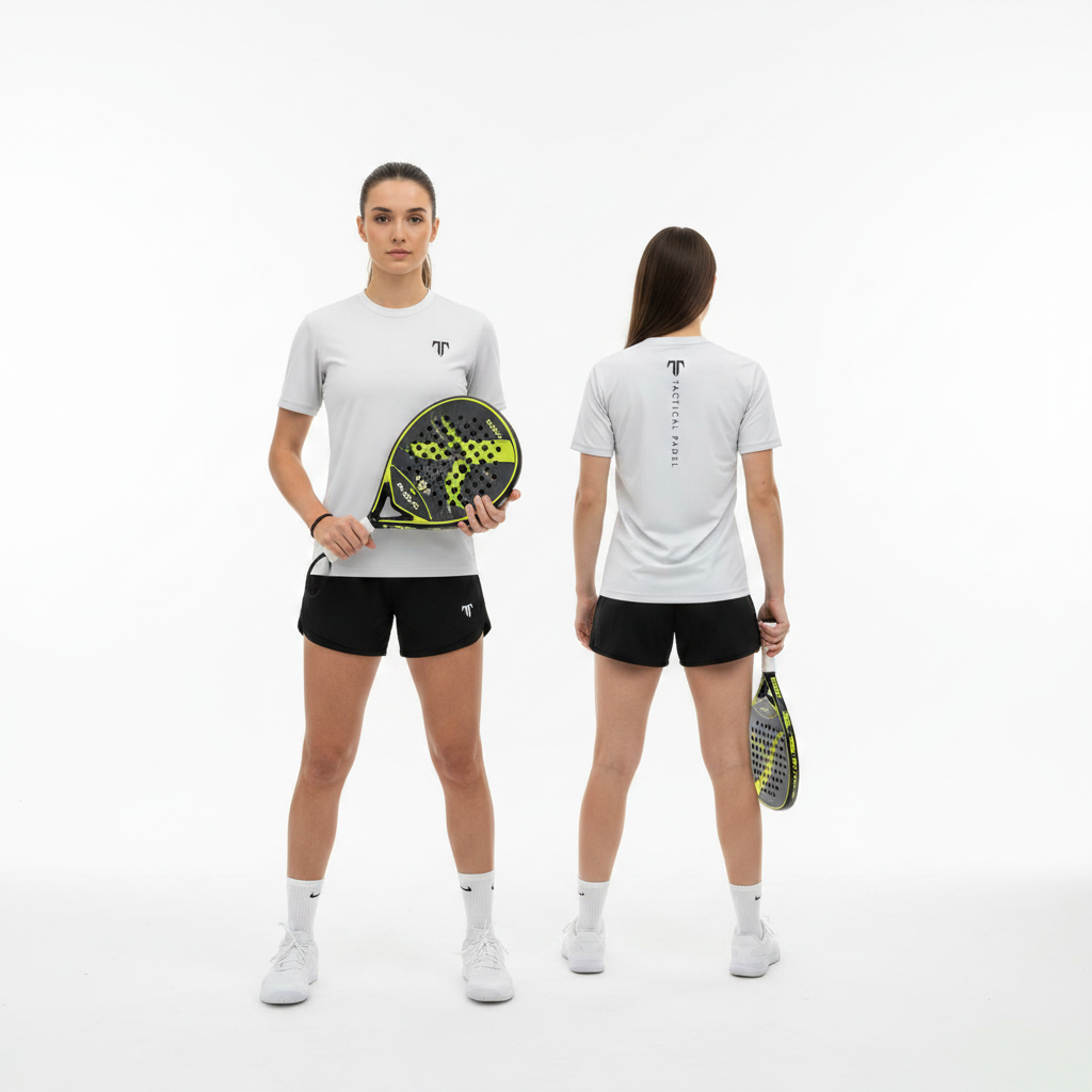 Jersey Padel Tactical White Gradient Kaos Olahraga Dryfit