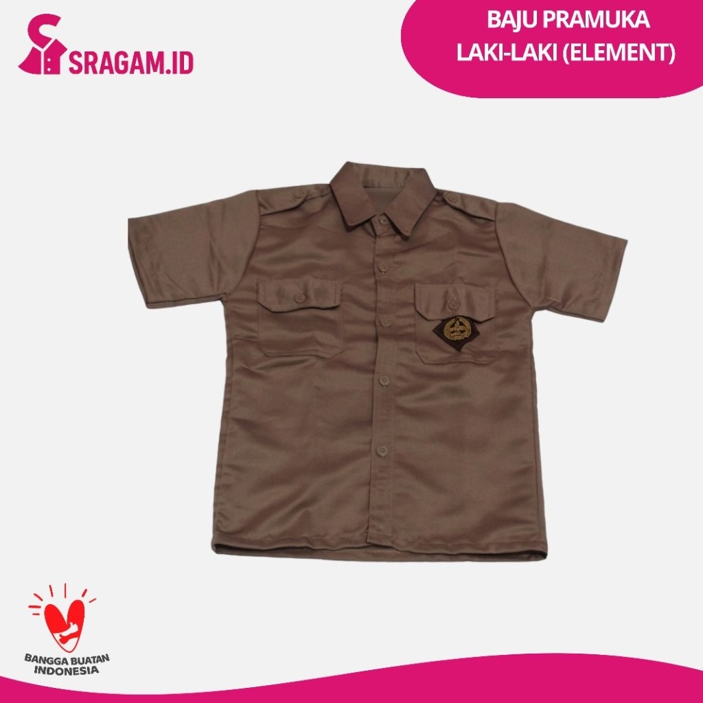 SRAGAM | Seragam Sekolah Baju Pramuka Laki-laki SD SMP SMA Element