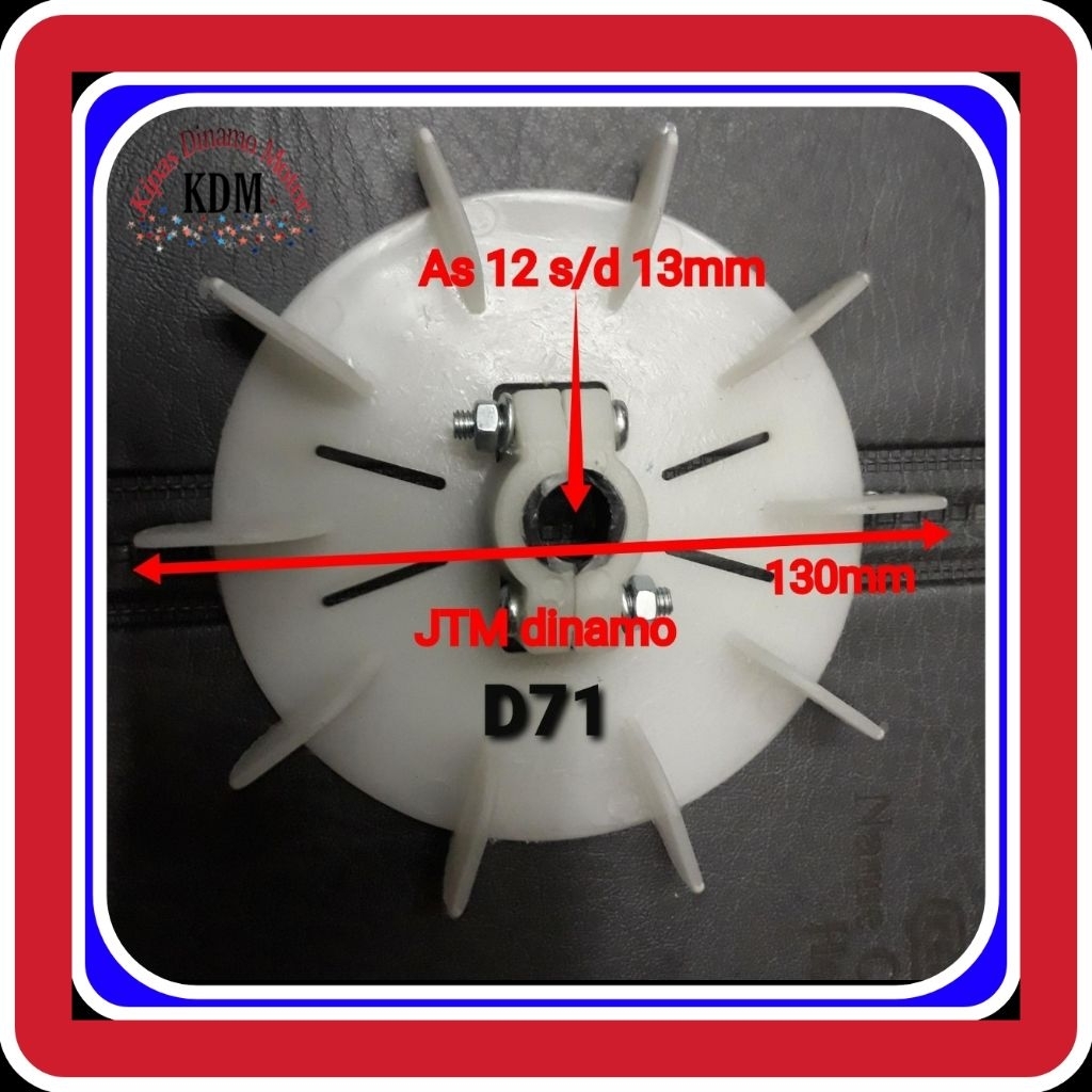D71 Kipas Dinamo-Kipas Elextro Motor-External Fan Taiwan