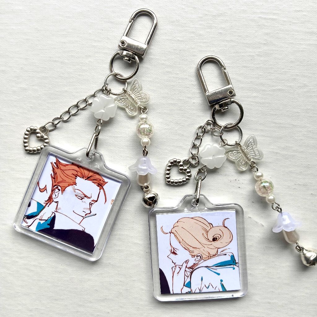BEADS KEYCHAIN/BAG CHARM MANGA VEIL|EMMA, ALEKSANDER