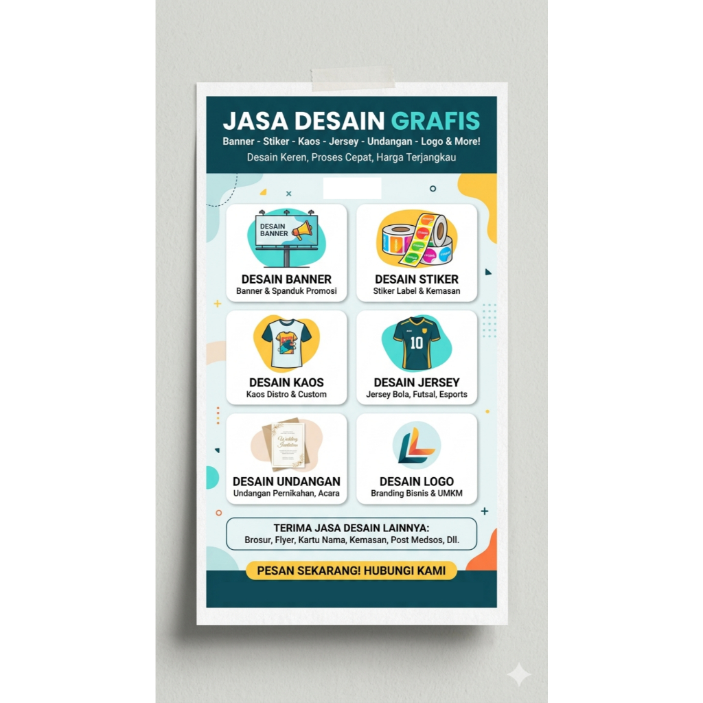 Jasa Design Logo, Sticker, Banner, Kaos, Jersey