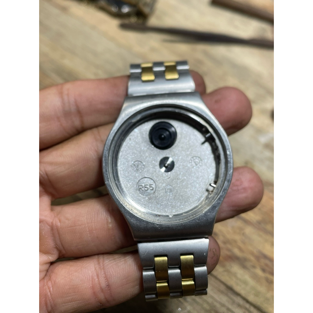 Strap + Casing Jam Swatch Irony Chrono  Bekas Spare Part Jam Tangan Swatch