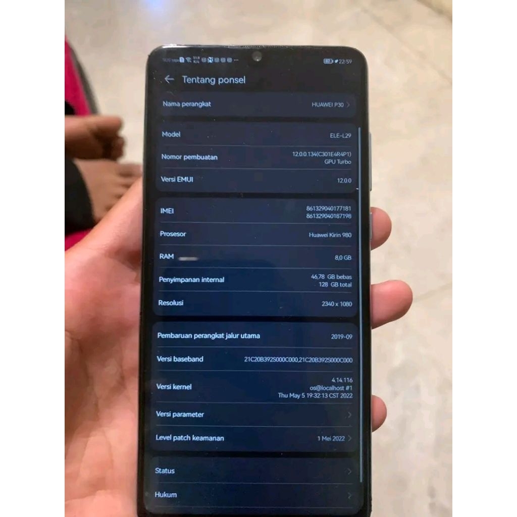 HP HUAWEI P30 RAM 8/128Gb