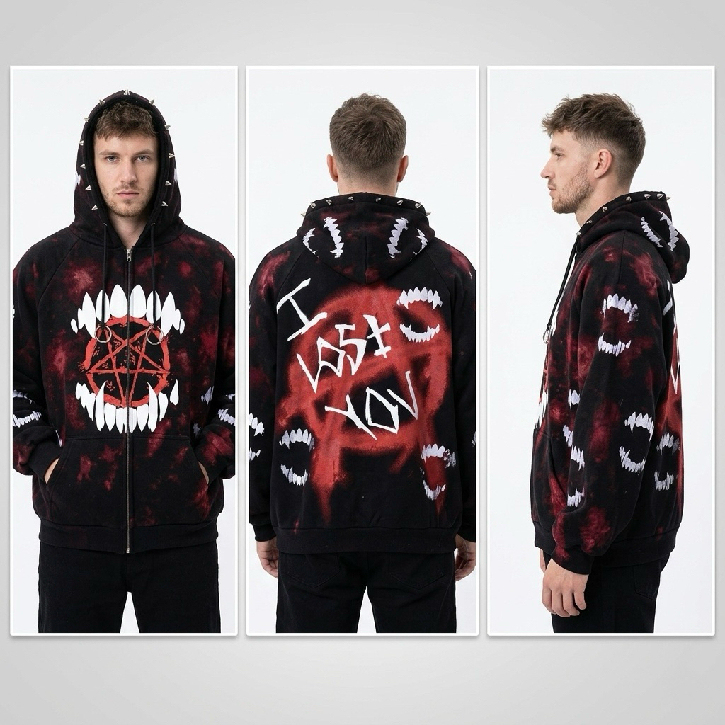 Pentagram Fangs || HOODIE JACKET