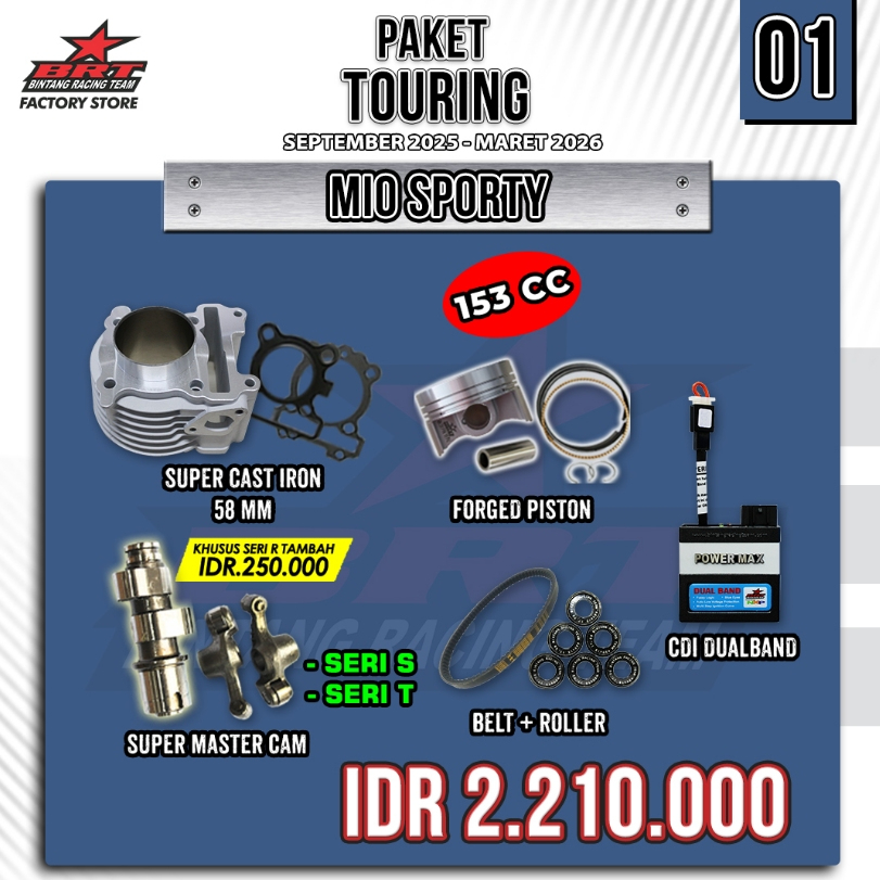 PAKET BORE UP MIO SPORTY/MIO SMILE