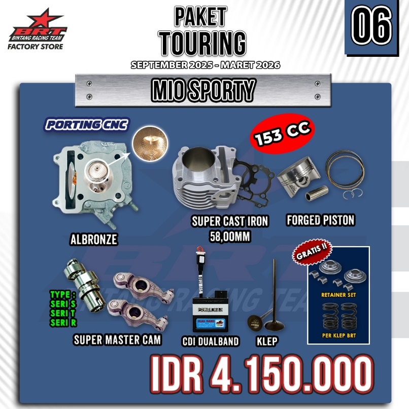 PAKET BORE UP MIO SPORTY/MIO SMILE