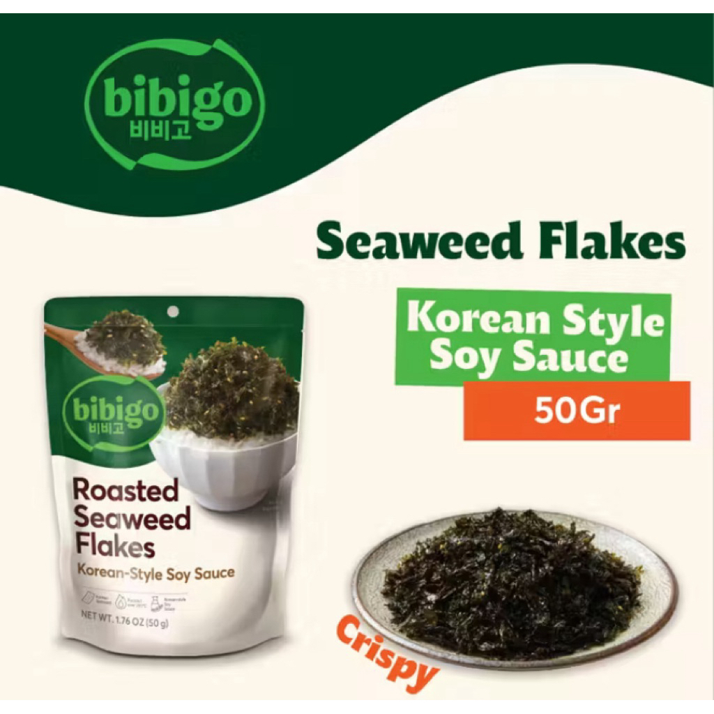BIBIGO Nori Rasa Kecap Asin / Korean Soy Sauce Seaweed 50gr / BIBIGO / Nori / Rasa / Kecap / Asin / 