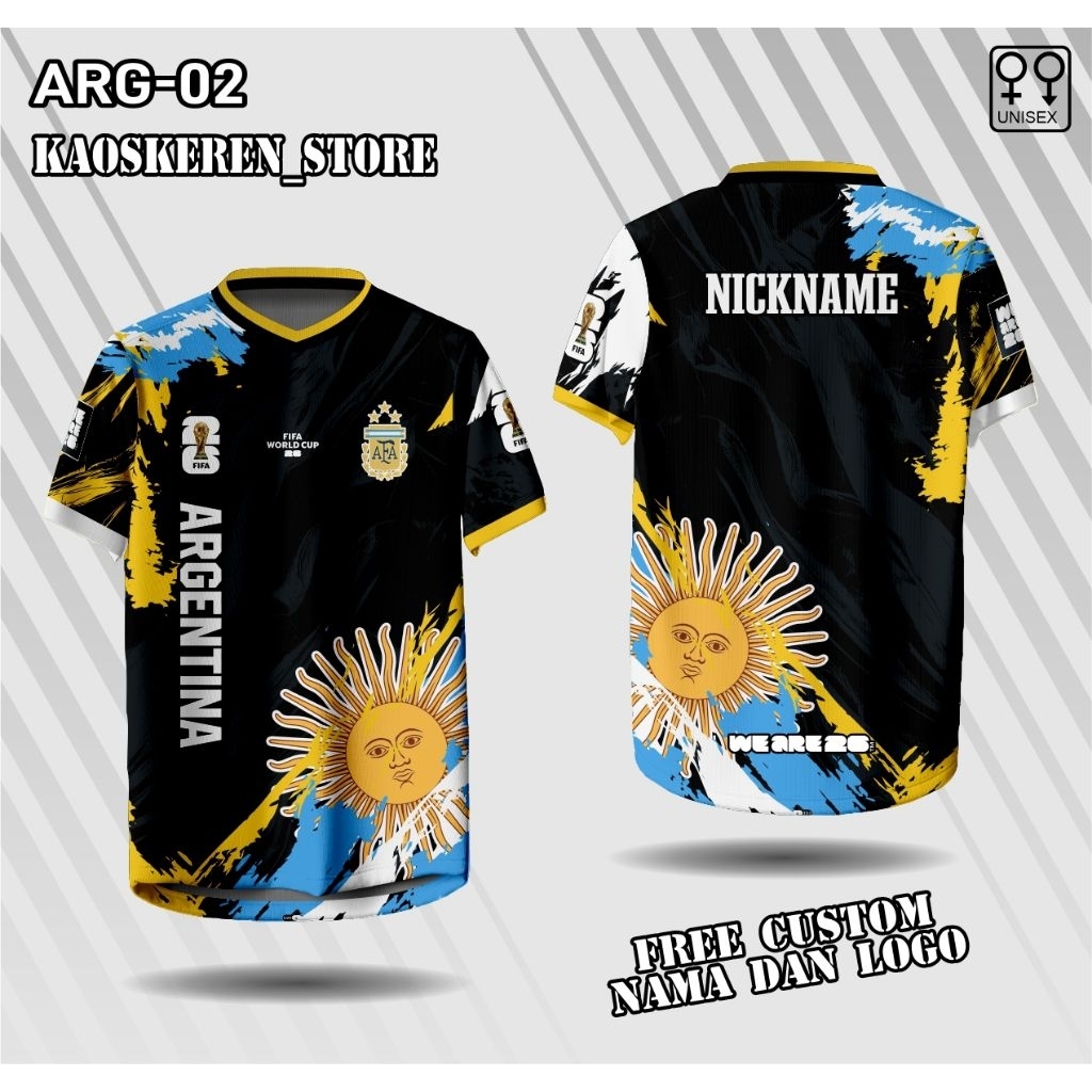 jersey piala dunia 2026 argentina fans jersey kaos suporter argentina jersey world cup 2026 argentin