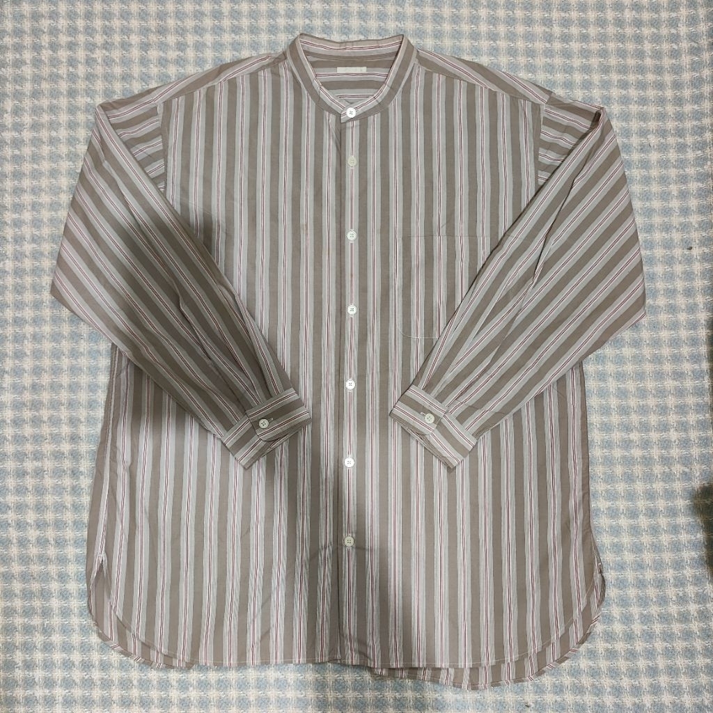 kemeja shanghai pria lengan panjang GU by Uniqlo size L fit XL