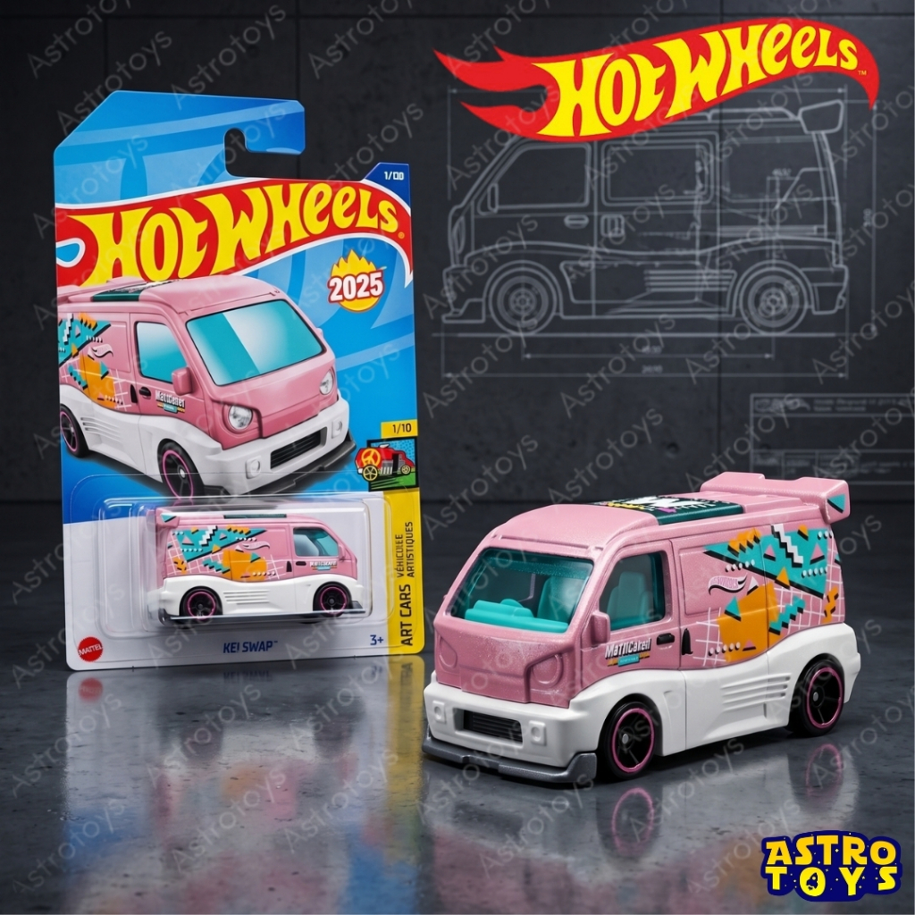 Hot Wheels Kei Swap Pink Lot M 2025 1:64 Original / Mainan Diecast Mobil Van Hotwheels