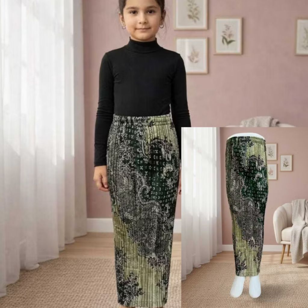Rok Kebaya Anak Perempuan / Rok plisket / bawahan kebaya