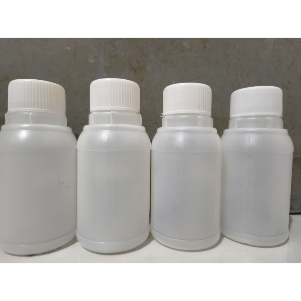 Botol bekas HDPE 100ml dan 50ml